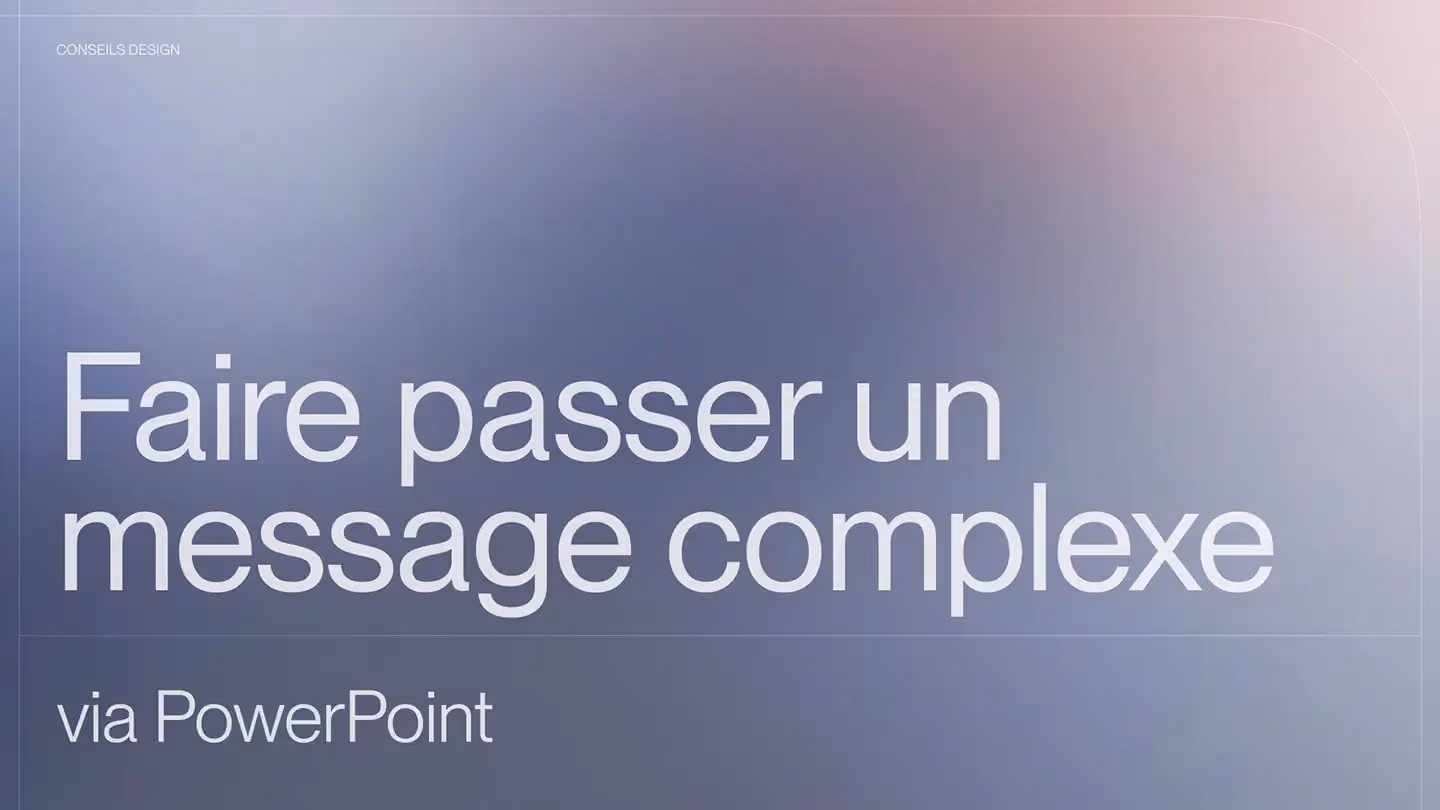 Bonnes pratiques pour faire passer un message complexe via PowerPoint