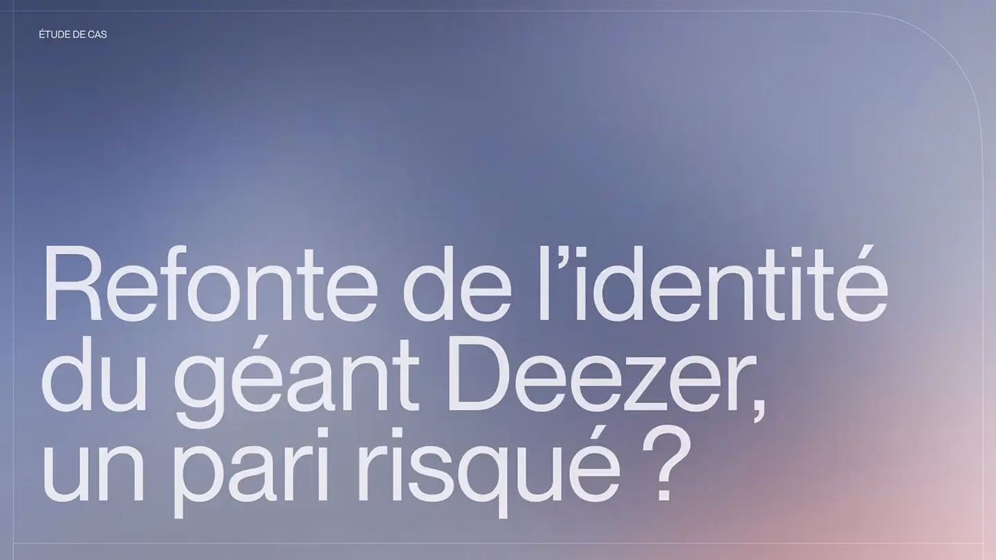 Refonte de l'identité visuelle du géant Deezer, un pari risqué ?