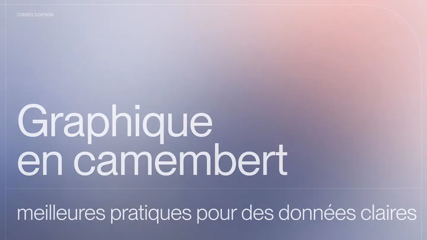 Graphique en camembert : meilleures pratiques pour des données claires