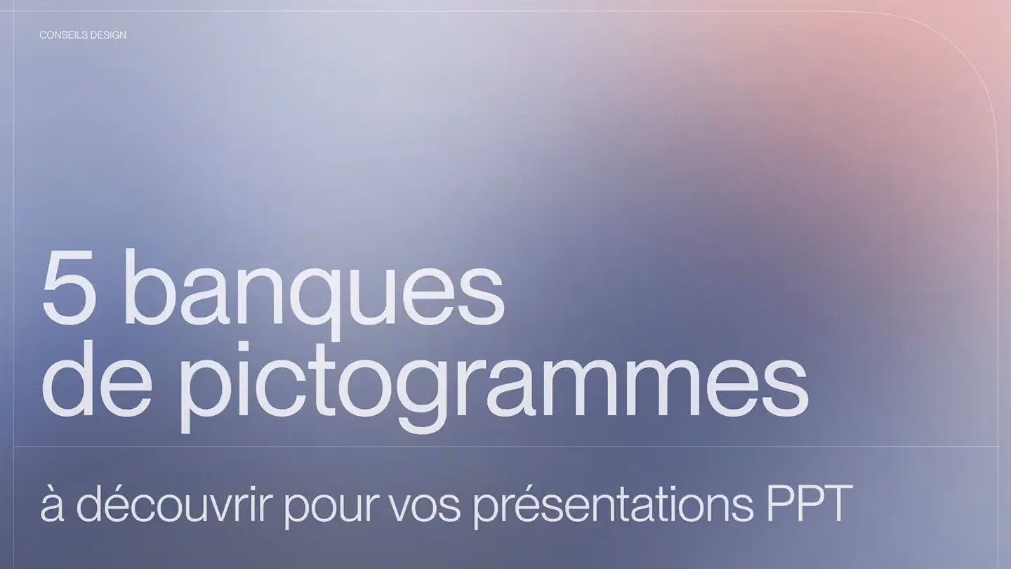 5 banques de pictogrammes à découvrir pour vos présentations PowerPoint