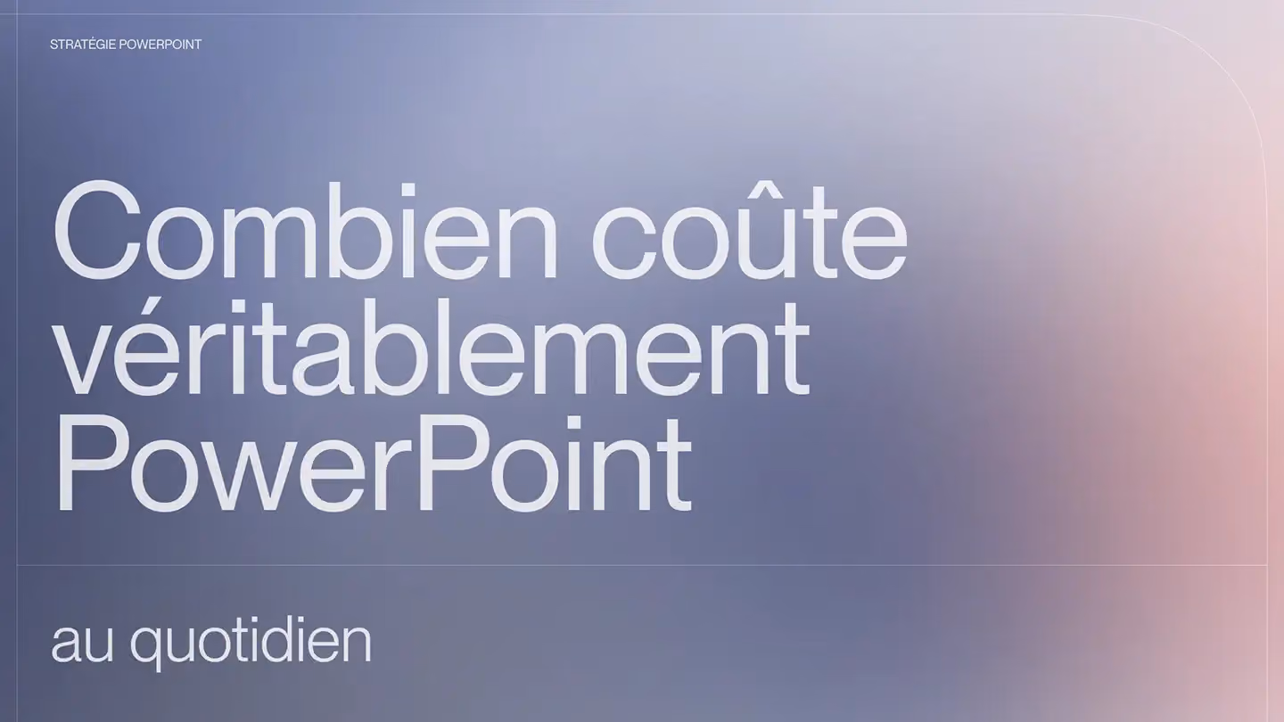 Combien coûte véritablement PowerPoint au quotidien ?