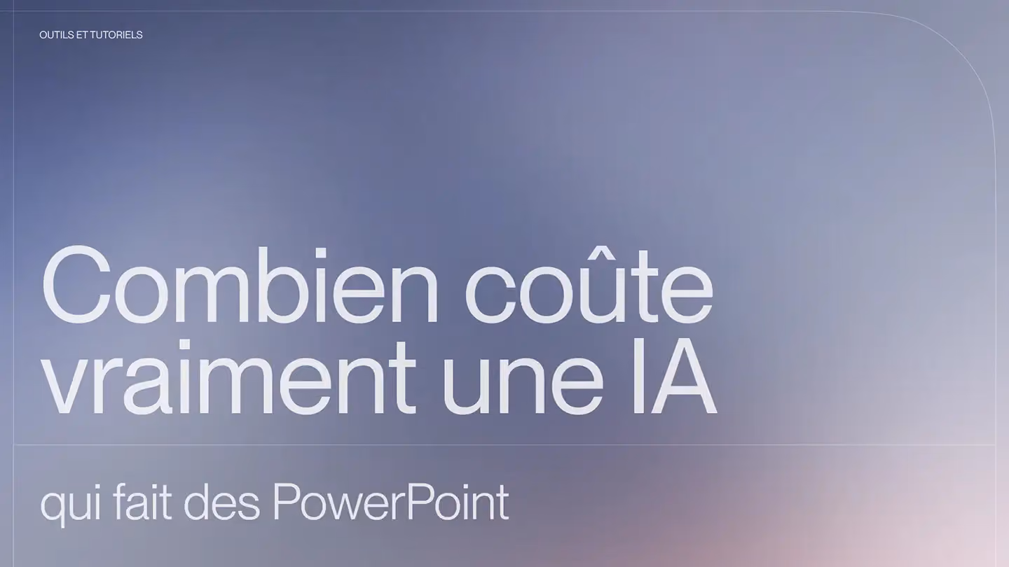 Combien coûte vraiment une IA qui fait des PowerPoint ?