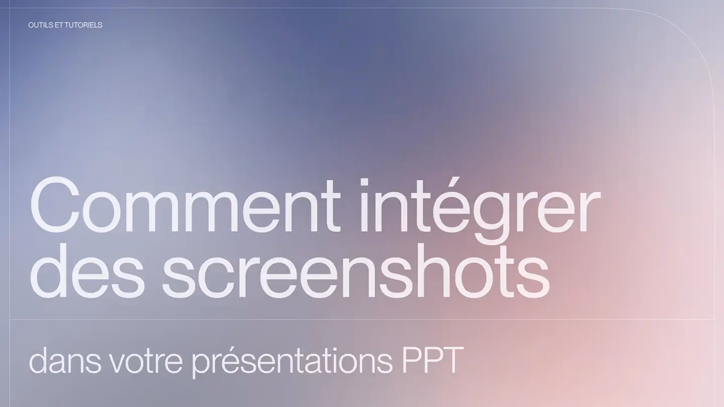 Comment intégrer des screenshots dans votre présentation PowerPoint ?