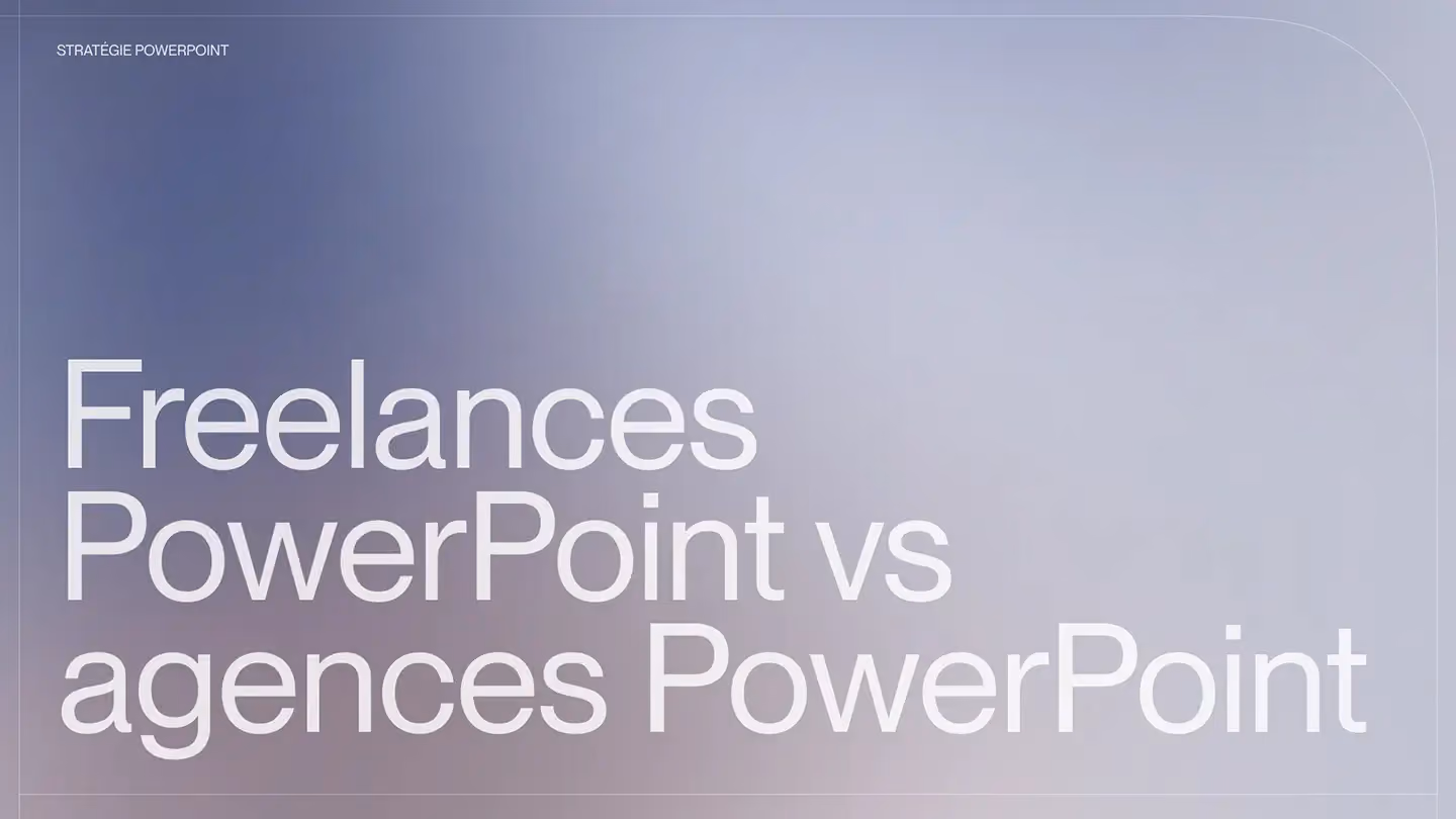 Freelances PowerPoint vs agences PowerPoint