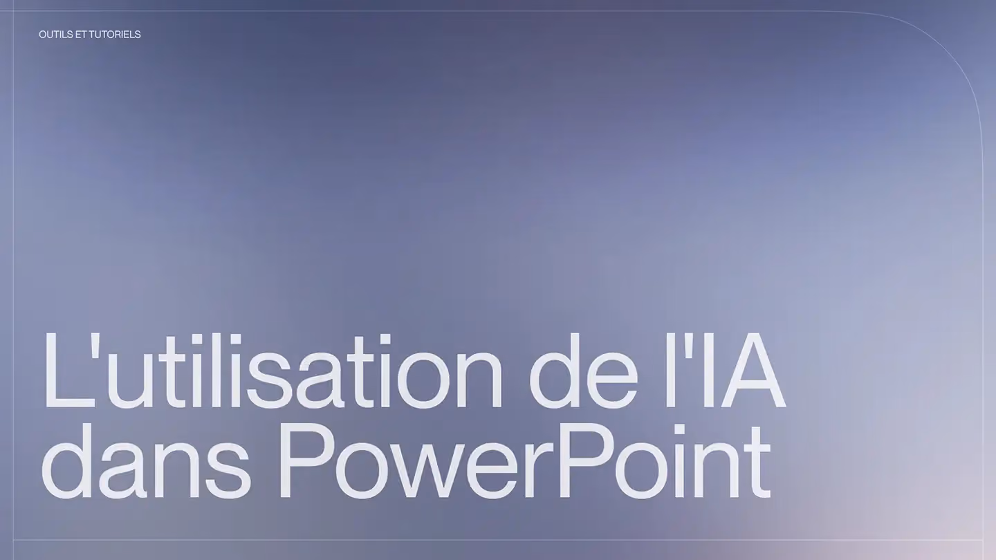 L'utilisation de l'IA dans PowerPoint