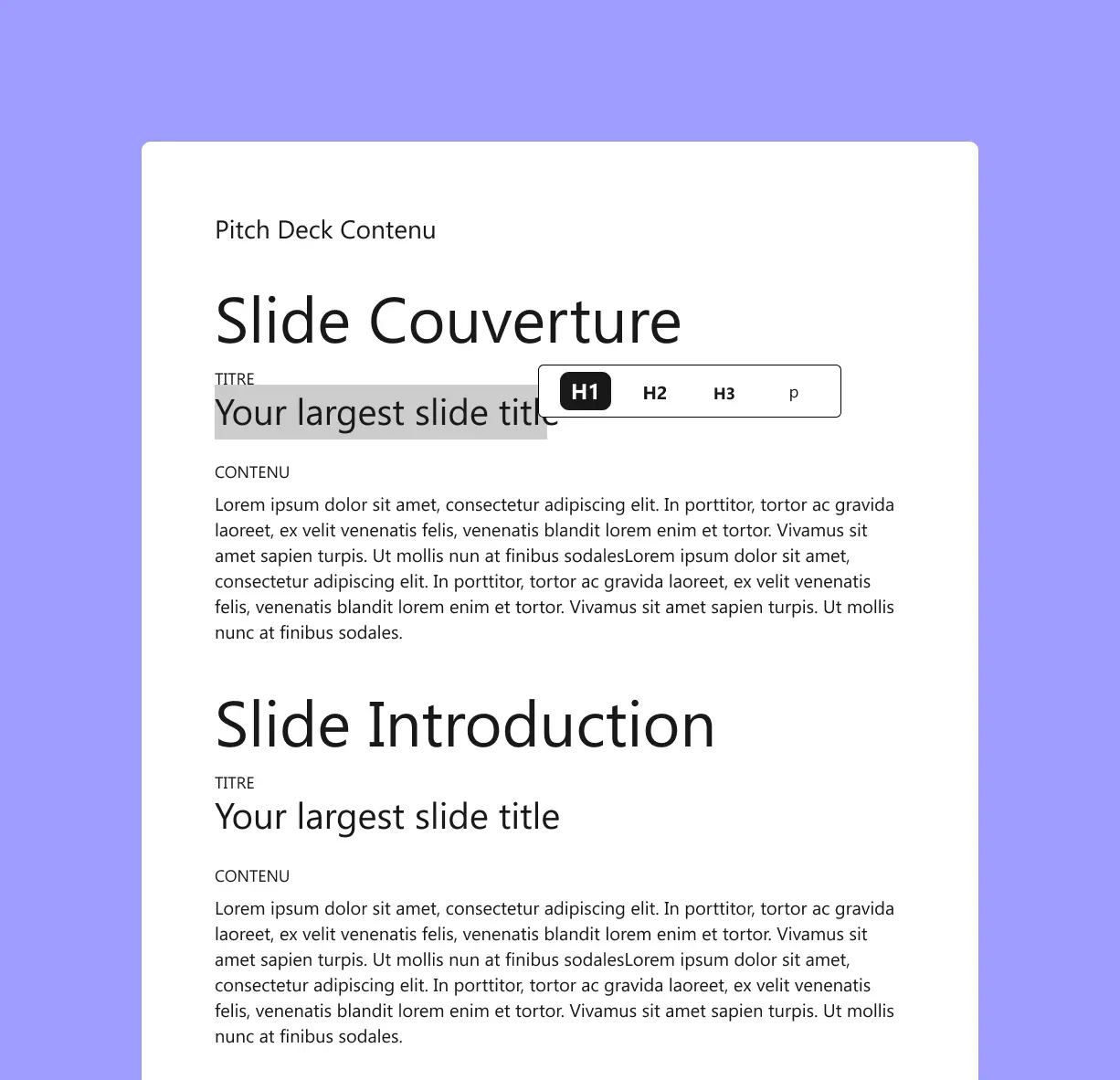 Storyboard of the steps for creating a PowerPoint presentation