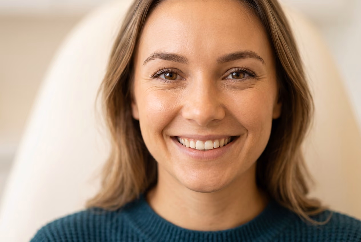 Nahaufnahme des Gesichts bei einer Frau