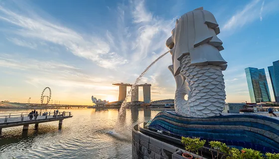 Singapore Merlion Park Downtown