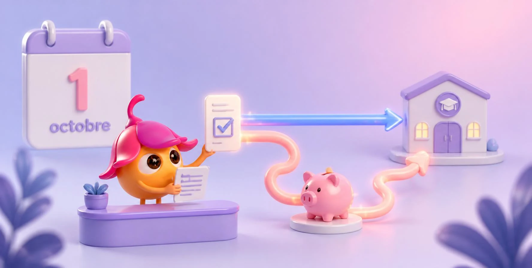 Seed tient une facture devant le calendrier du 1er octobre, entre le paiement direct et le détour par la trésorerie