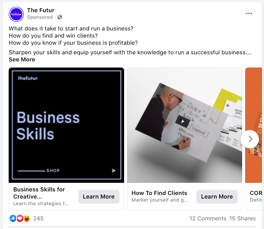 the futur facebook ad