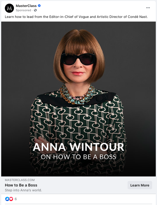 masterclass facebook ad