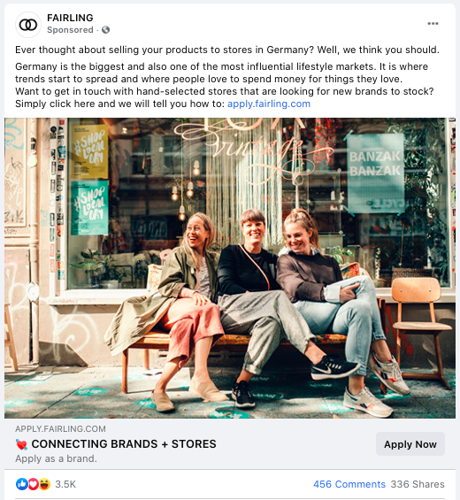 fairling facebook ad