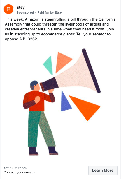 facebook image ad etsy