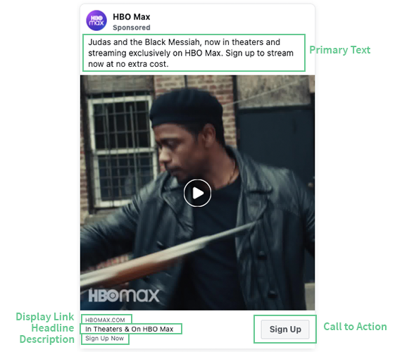 facebook ad creative example