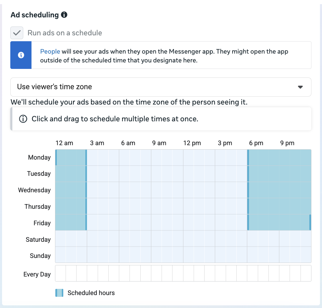 meta ads ad scheduling 