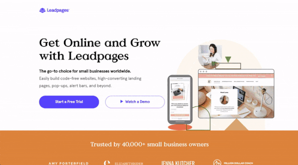 leadpages landing page