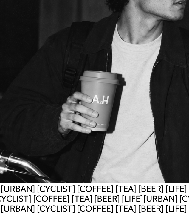 A2H café-bar visual identity for urban cyclists, image 2