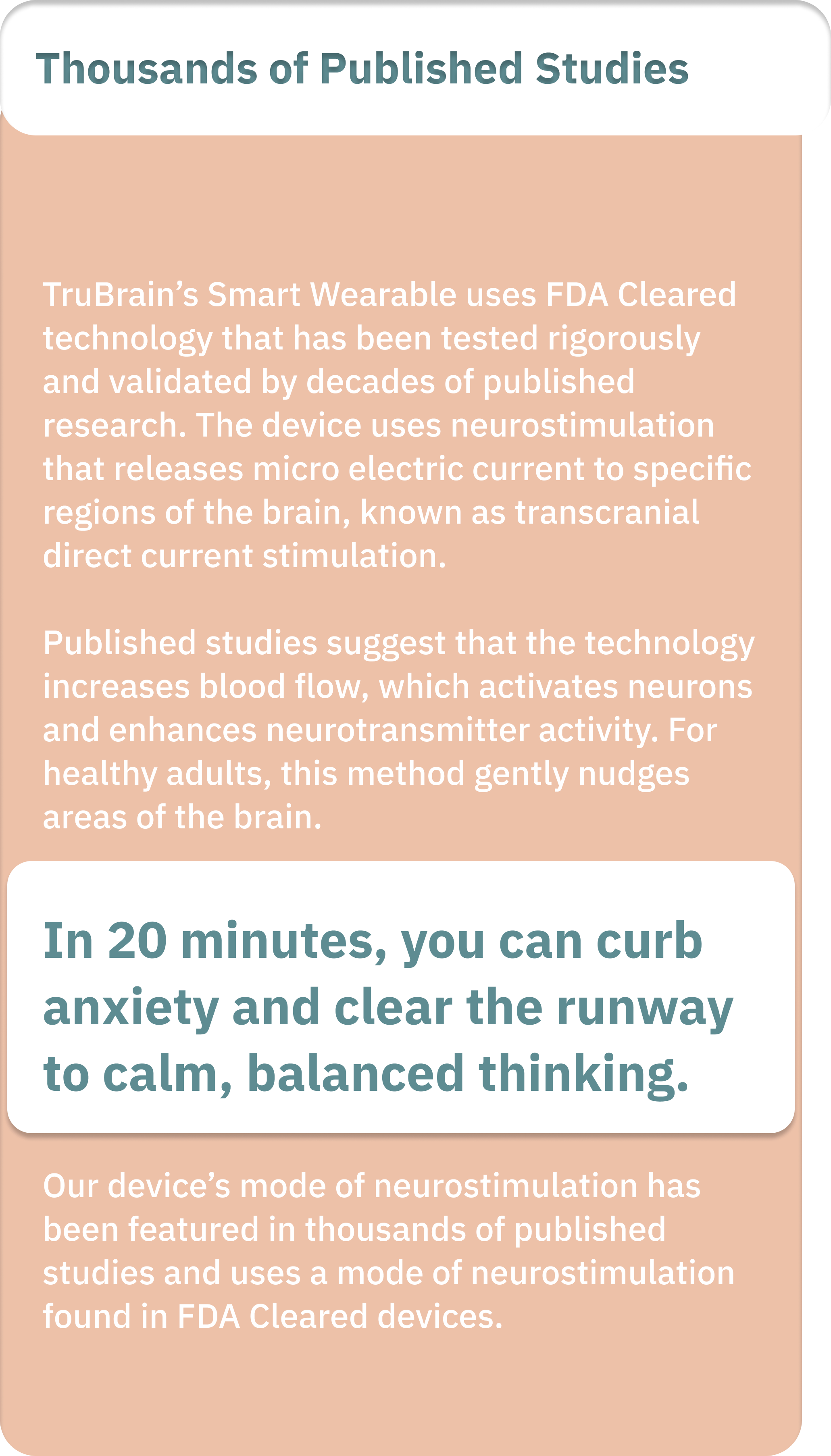 Published research behind TruBrain technology