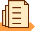 Icône de documents empilés