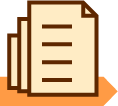 Icône de documents empilés