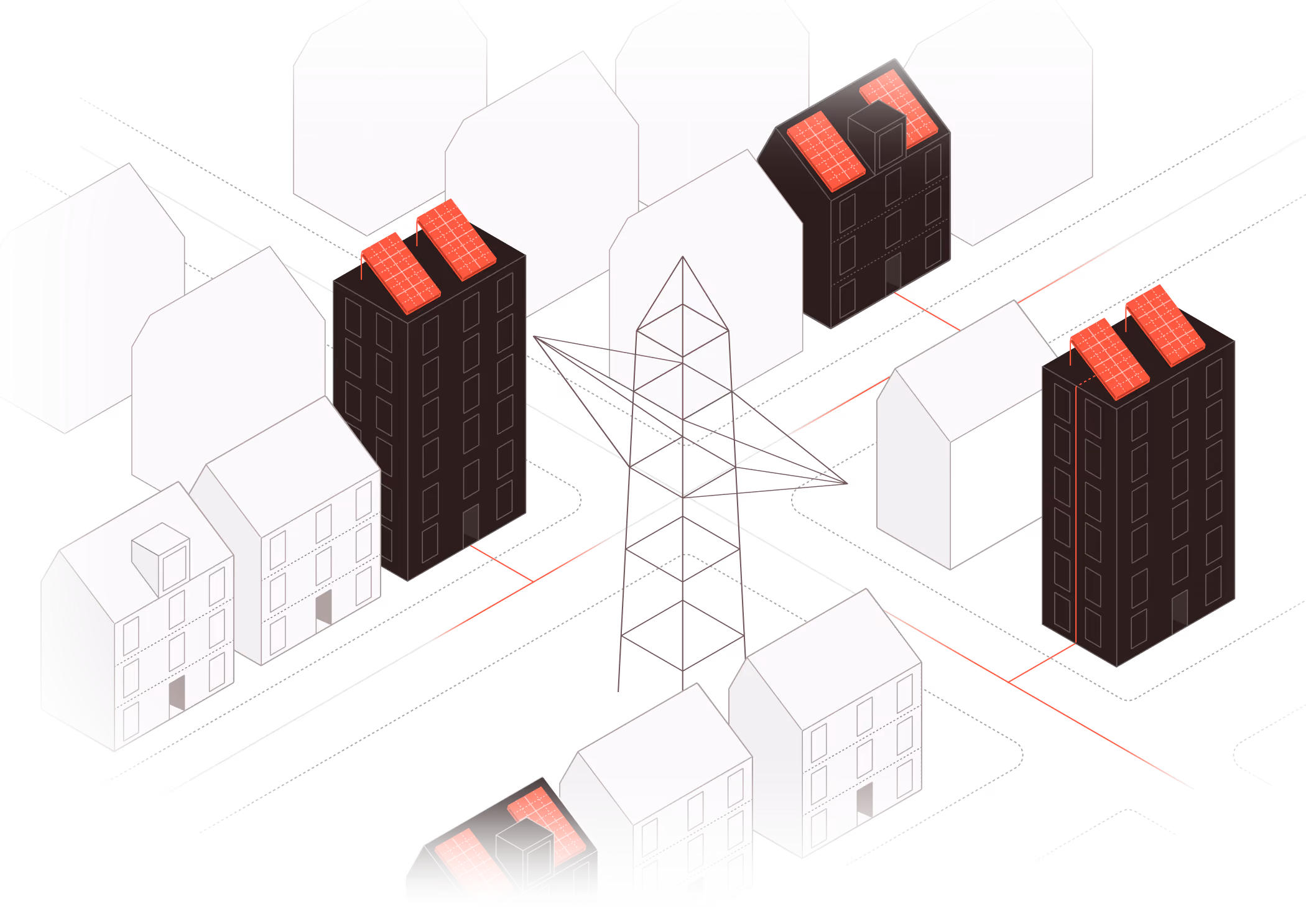 Energy Sharing: Mehrfamilienhäuser mit Solaranlagen im Quartier über das Stromnetz verbunden