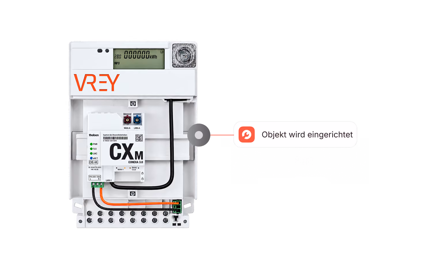 Smart Meter beim Setup mit Status Objekt wird eingerichtet