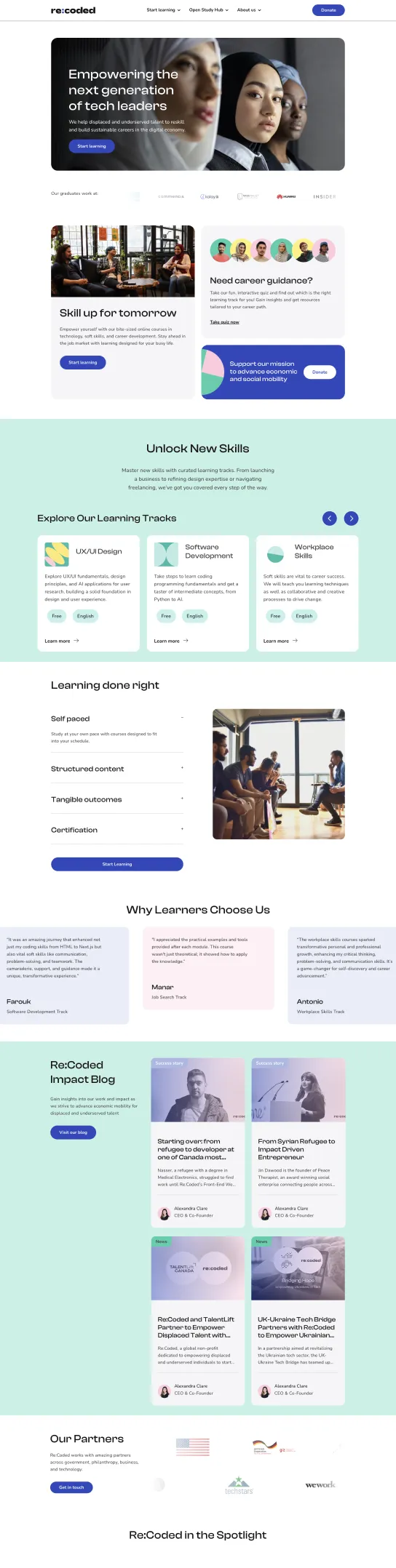 Creating website for an award winning global non-profit