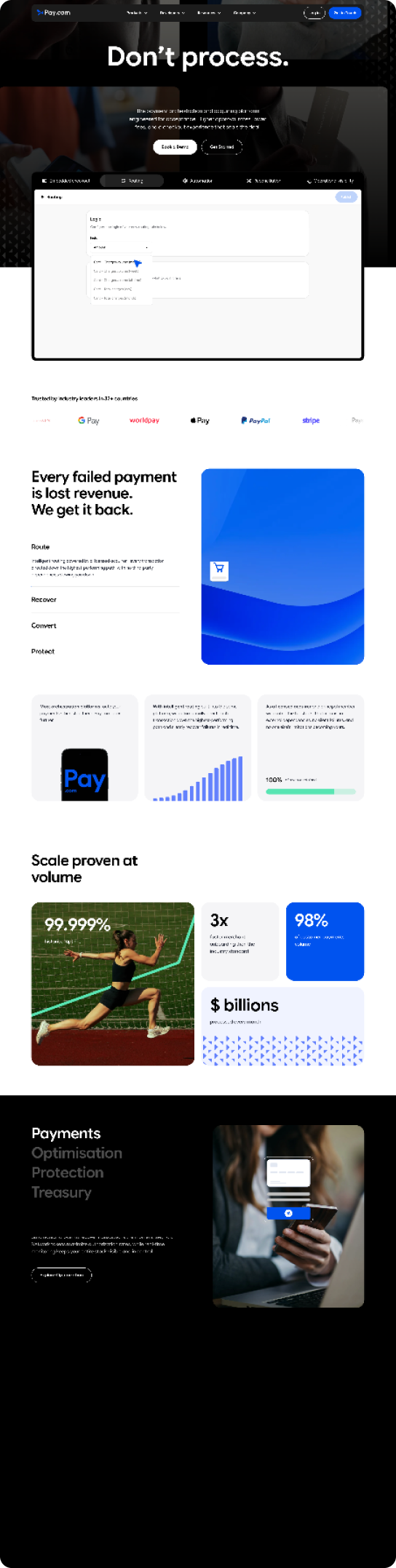 Bold redesign, built for speed, for a payments brand