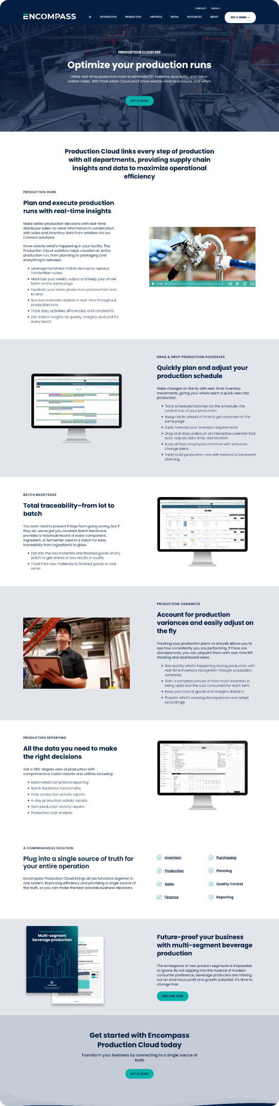Merging three sites for a beverage ERP company