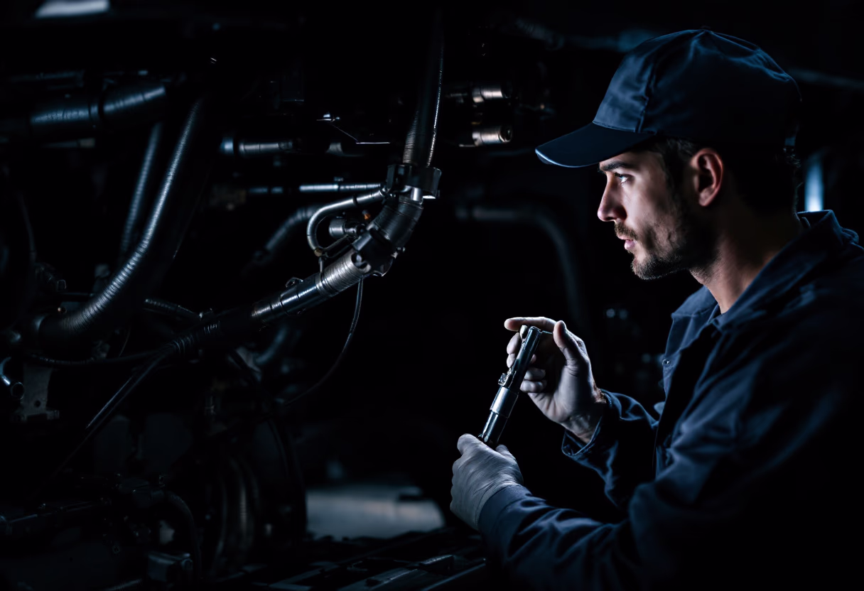 image of truck maintenance