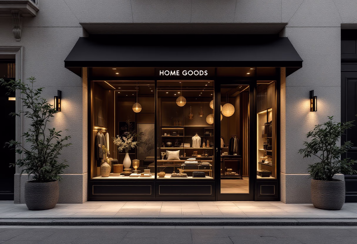 image of store exterior for a home goods store