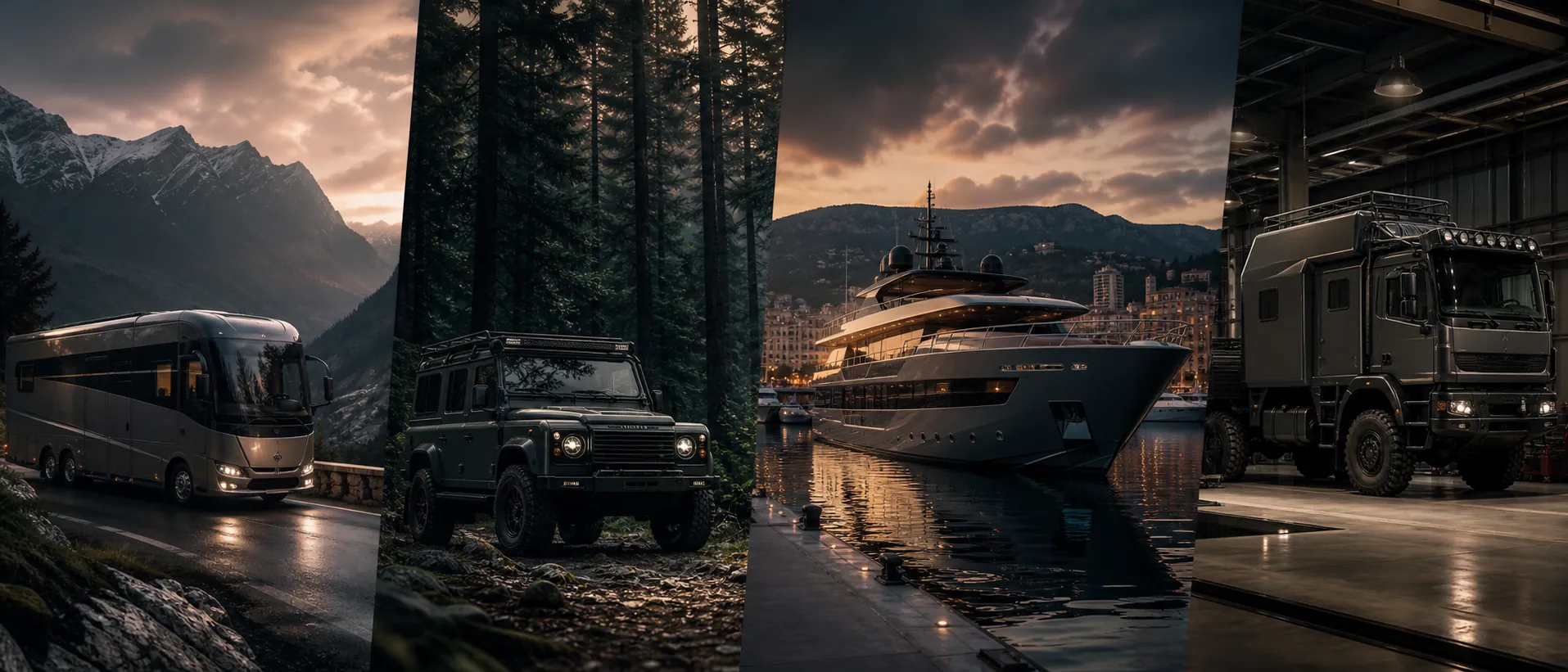 Premium-Reisemobil, Offroader, Motoryacht und Spezial-Lkw – Fahrzeugwelten von Black Forest Engineering