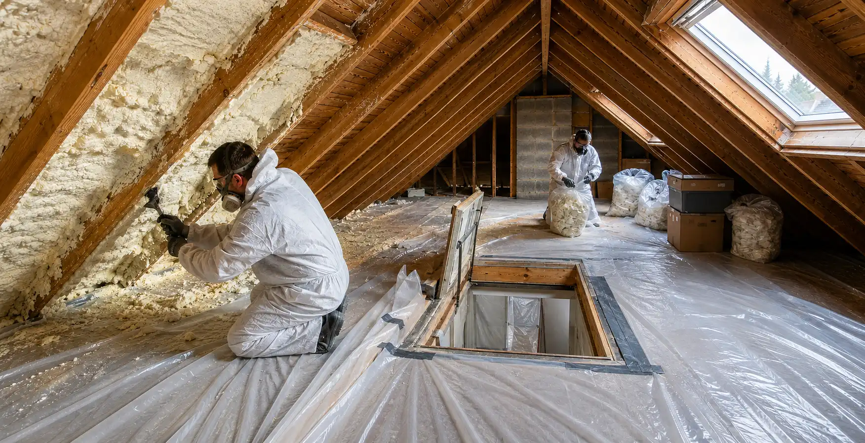 Loft Spray Foam Removal Specialists Restoring Storage, Access And Clean Dry Timber