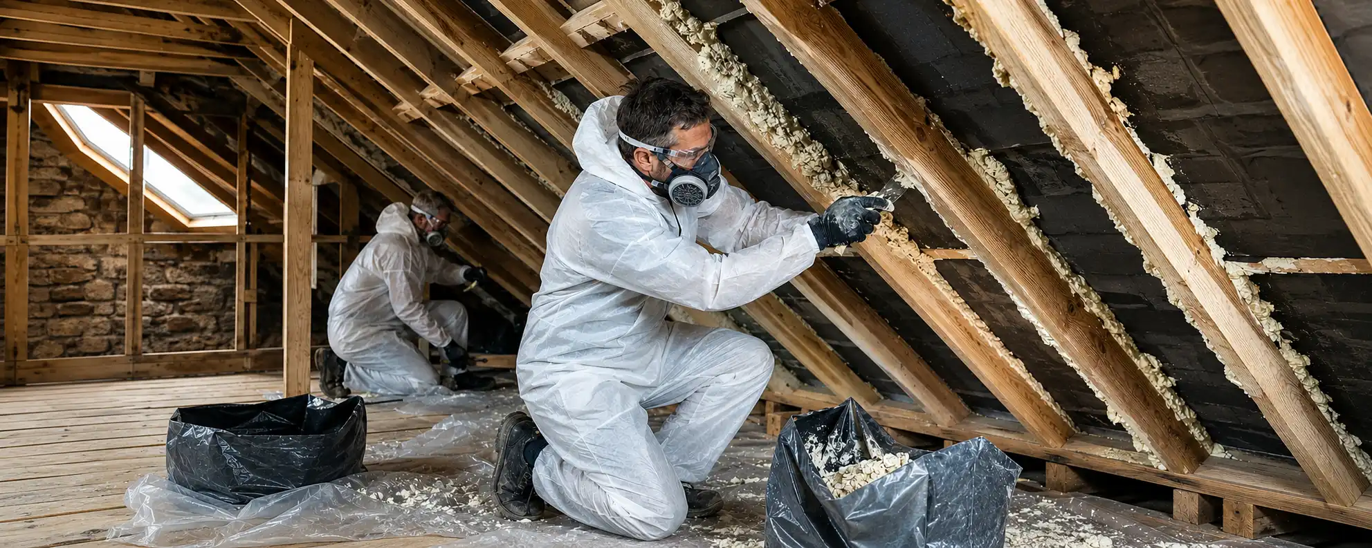 Specialist Roof Spray Foam Removal From Tiles And Sarking Felt, Covering Kept Intact