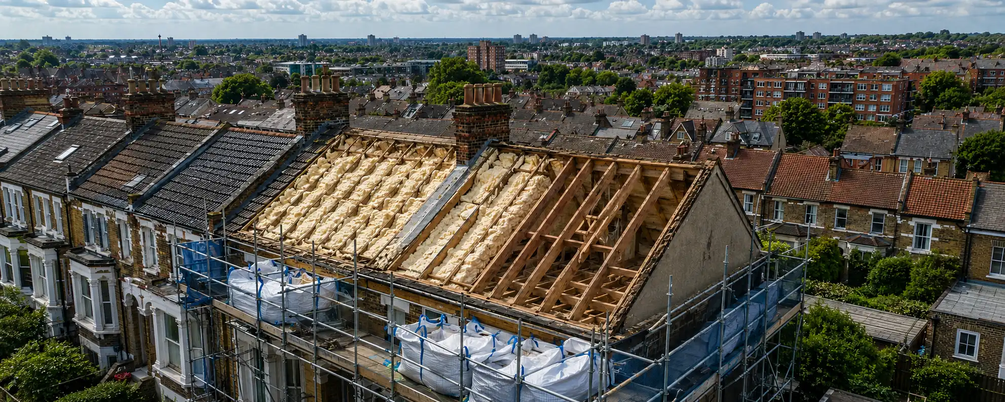 Southampton roofs run from surviving Victorian terrace to postwar rebuild, and foam has reached both. We take it out by hand and hand over a documented strip-out for your lender or buyer.