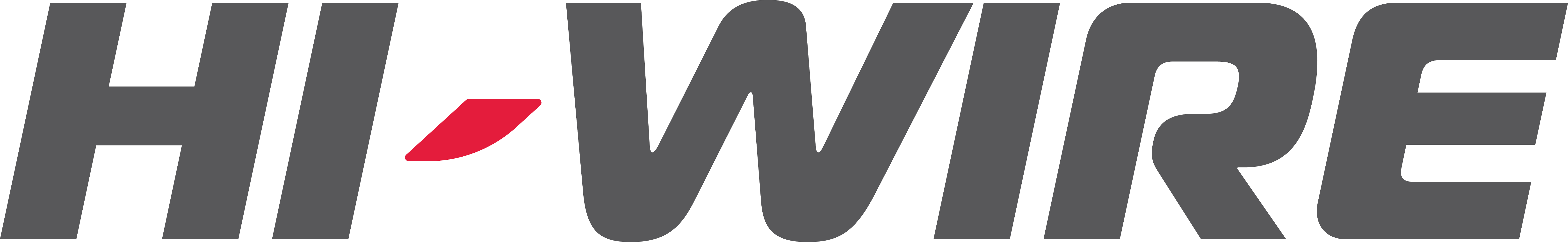 Logo text reading HI-WIRE with a red accent between HI and WIRE in modern font.