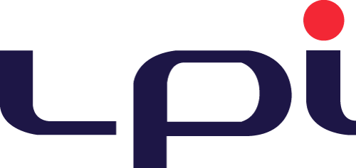 LPI logo with stylized letters and a red dot above the letter 'i'.