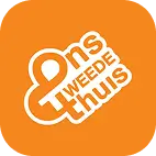 Logo with white text Ons Tweede Thuis on an orange circular background.
