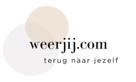 weerjij.com logo with two overlapping beige circles and Dutch text below.