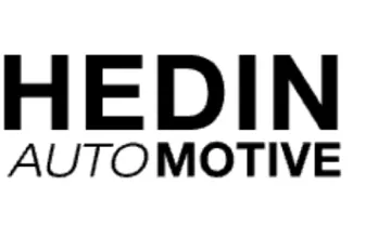 HEDIN AUTOMOTIVE logo text in bold and italic fonts.