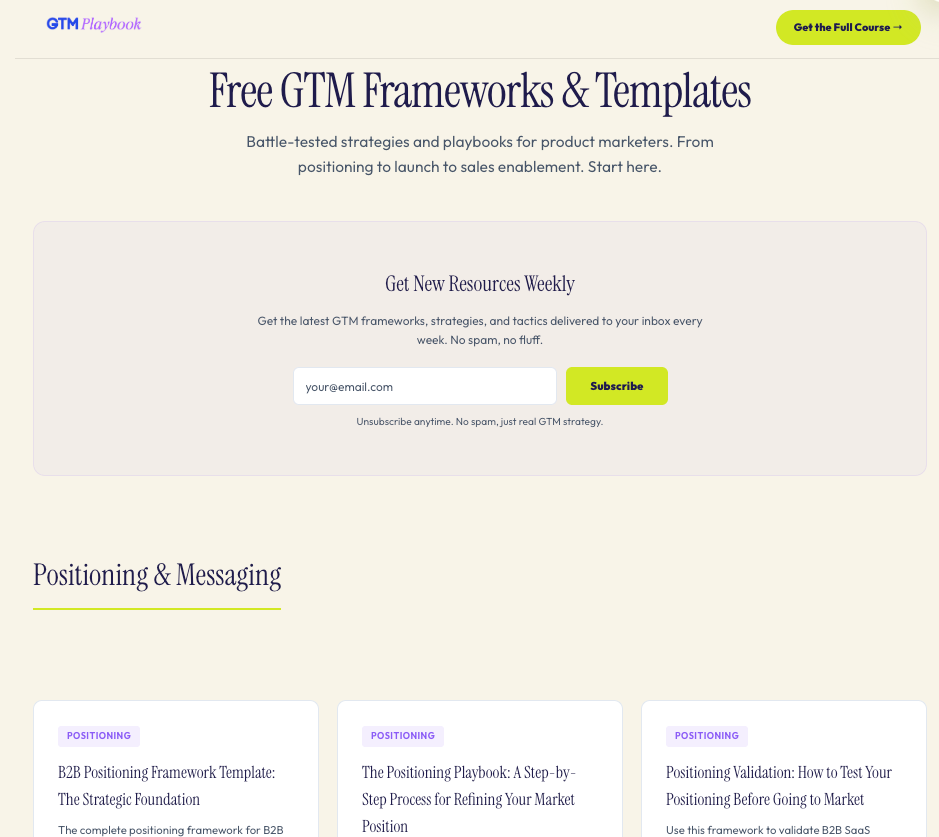 GTM Playbook