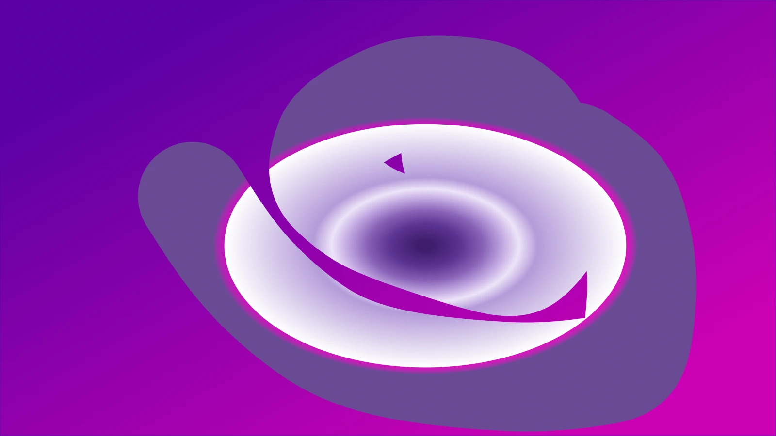 Chrome brand form on a purple-to-magenta field
