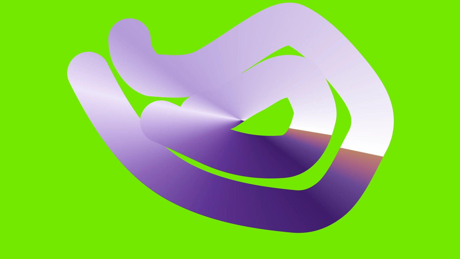 Chrome brand form on a green field