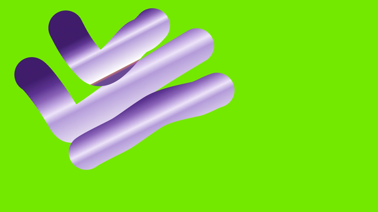 Chrome brand form on a green field