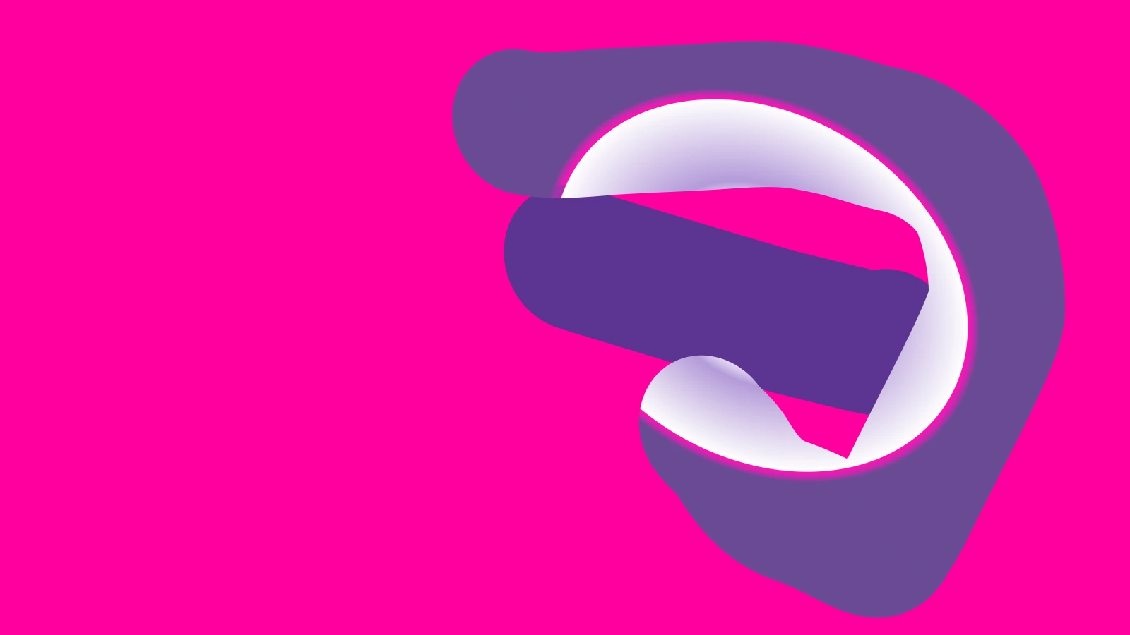 Chrome brand form on a pink field