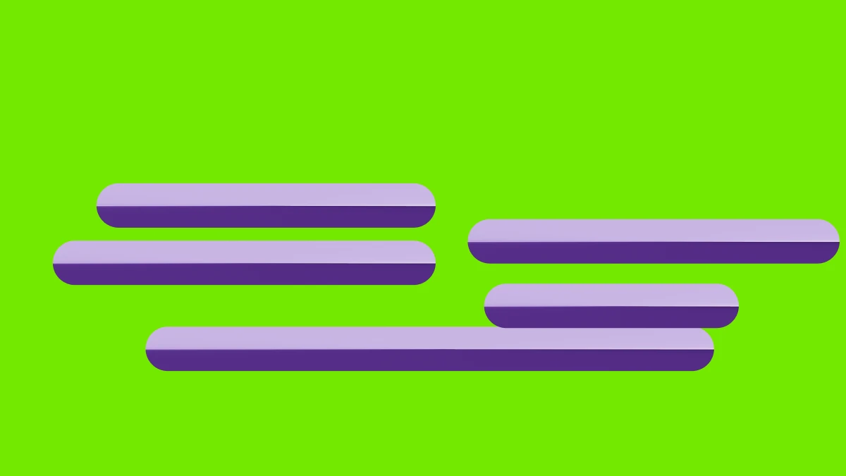 Abstract brand form on a voltage green field