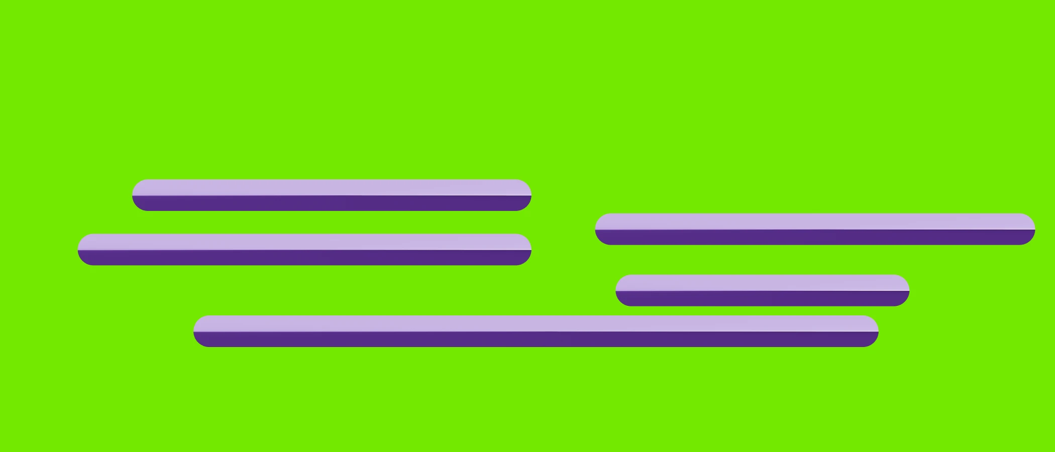 Abstract brand form on a voltage green field