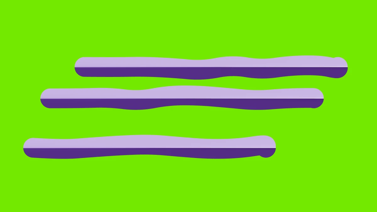 Abstract brand form on a voltage green field