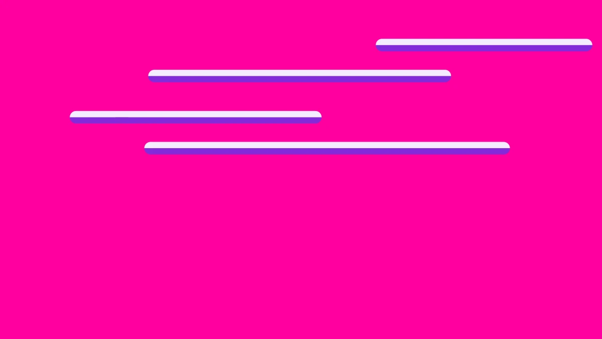 Abstract brand form on a hot pink field