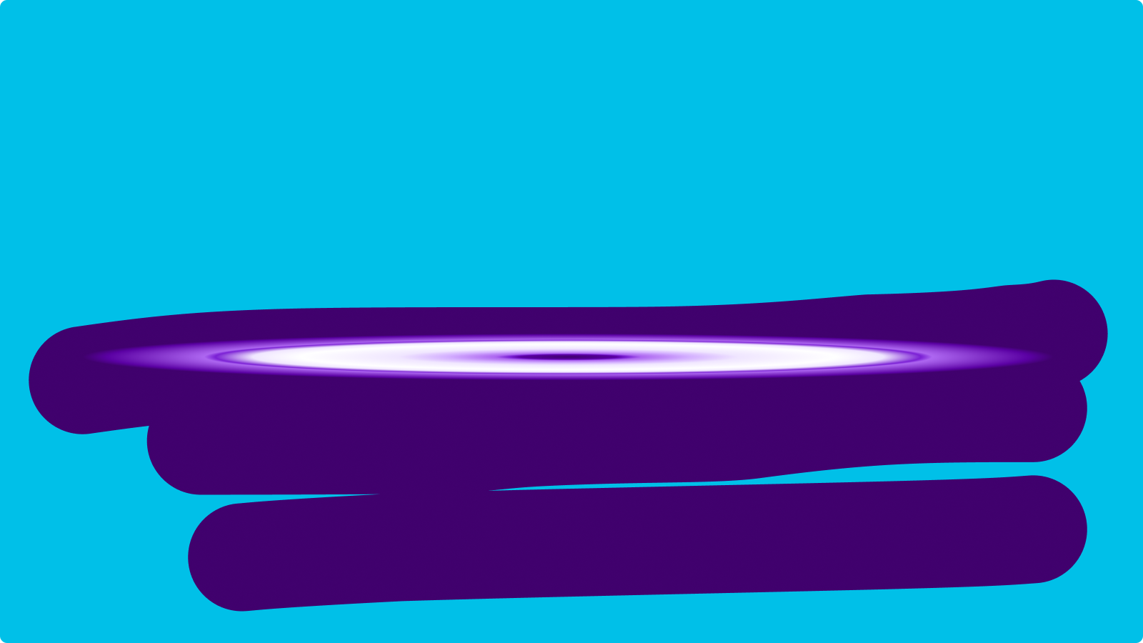 Abstract brand form on a voltage green field
